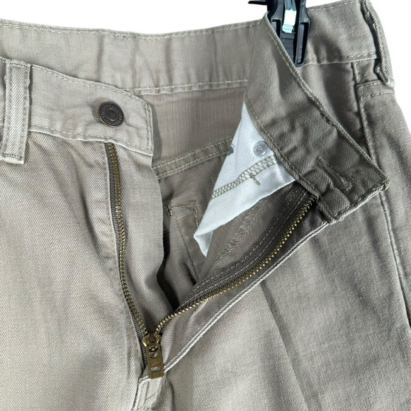 Levi’s Men’s 31x30 Jeans Taupe 505 Regular Fit Denim White Tab Preppy 2015 - Picture 5 of 13